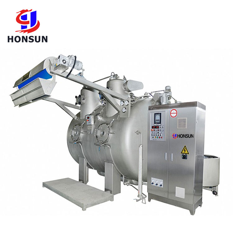 What is the working process of the high-temperature and high-pressure overflow dyeing machine?